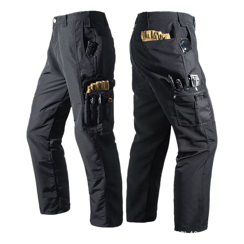Workshop Tools Safety - Men Multi Pocket Work Cargo Pants