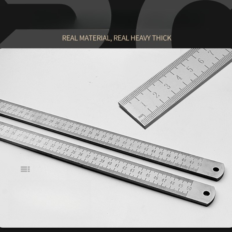Workshop Tools Safety - 5mm Thick Stainless Steel Ruler Tempered