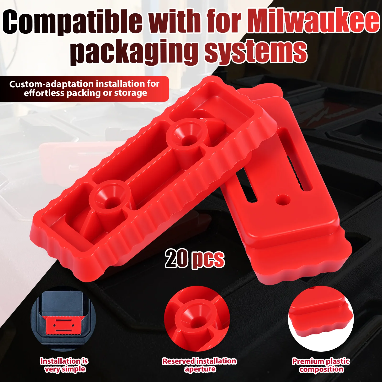 20pcs Mounting Feet for Milwau - огляд і ціна Tools In Electrical Workshop