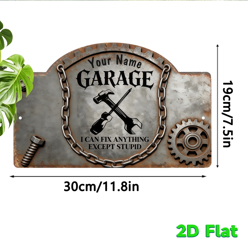 Custom Name Vintage Gear Garag - огляд і ціна Workshop Tools And Names
