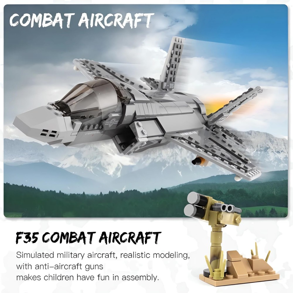 646pcs F-35 Lightning II Plane - огляд і ціна Hand Plane Block