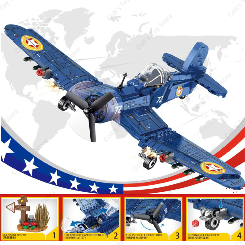 Sluban Military WW2 Planes Sov - огляд і ціна Hand Plane Block