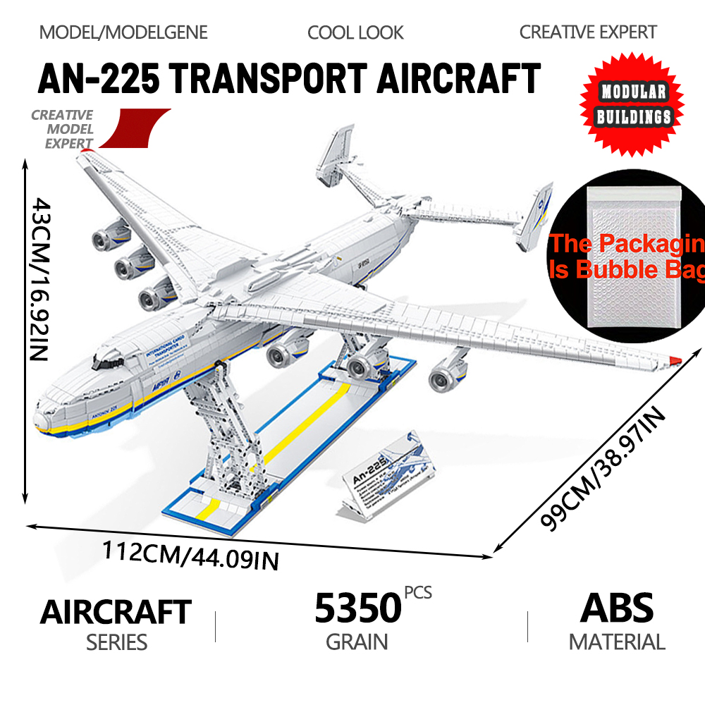 AN-225 Large Transport Aircraf - огляд і ціна Hand Plane Block