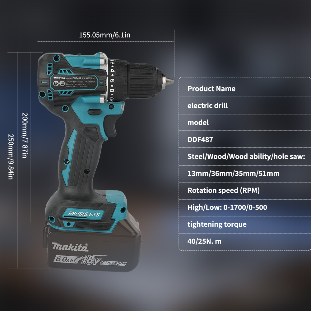 18V Brushless Cordless Drill 4 - огляд і ціна Power Tools For Workshop