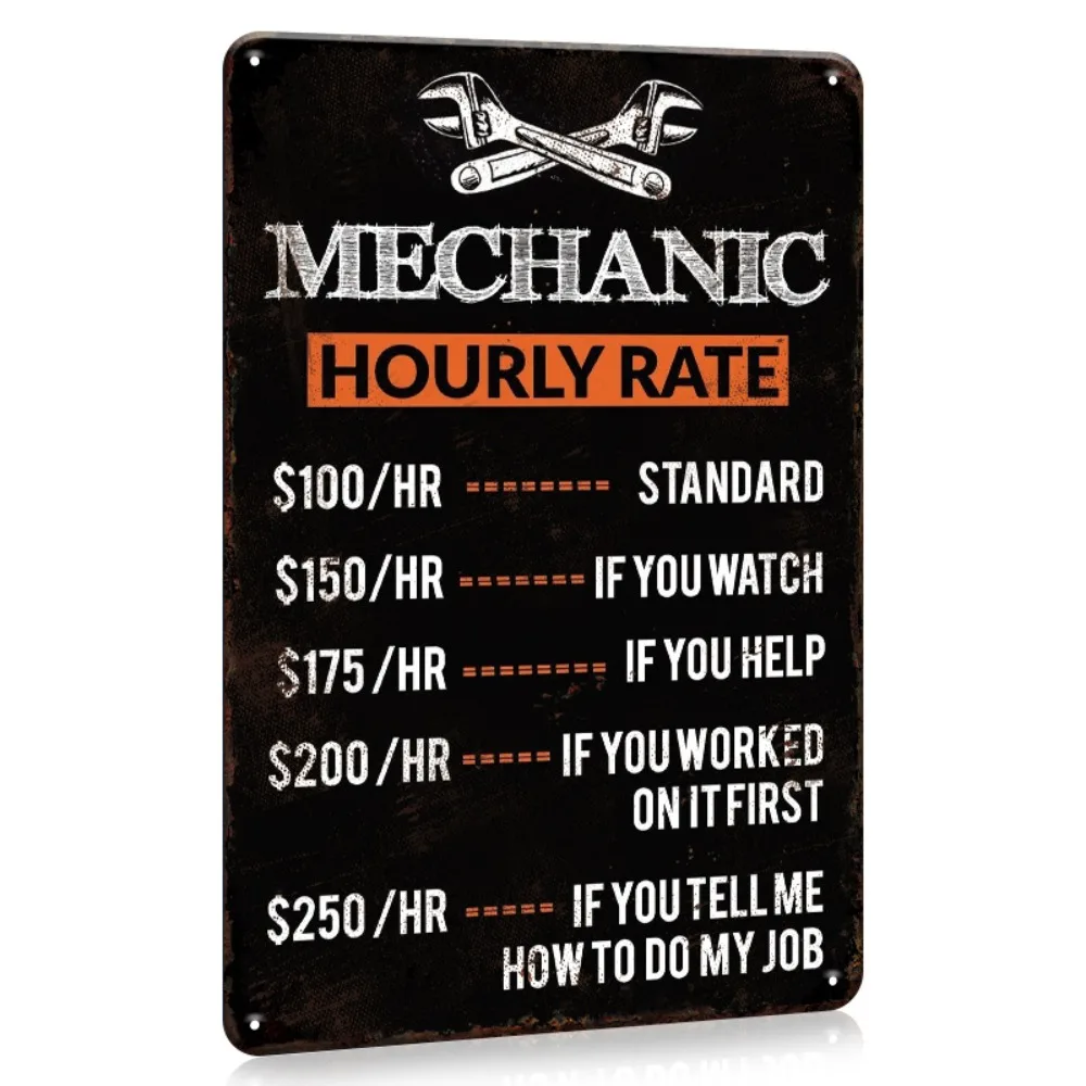 Retro Mechanic Hourly Rate Met - огляд і ціна Workshop Tools Hours