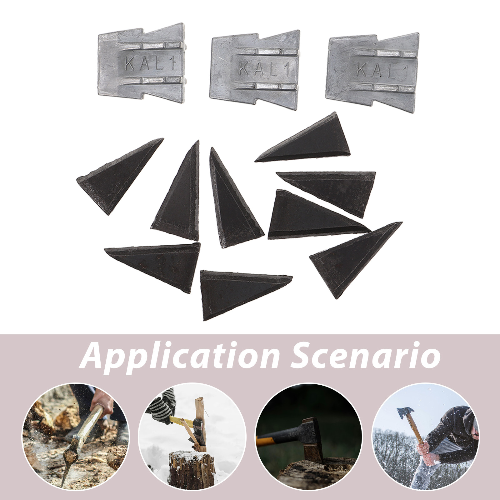 12Pcs Axe Handle Wedges Metal  - огляд і ціна Workshop Tools Safety