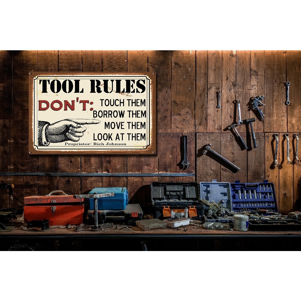 1pc Customizable Tool Rules Me - огляд і ціна Workshop Tools And Names