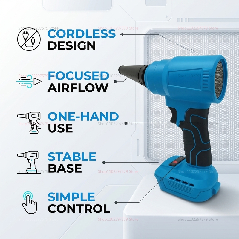 18V Brushless Cordless Air Dus - огляд і ціна Tools In Electrical Workshop