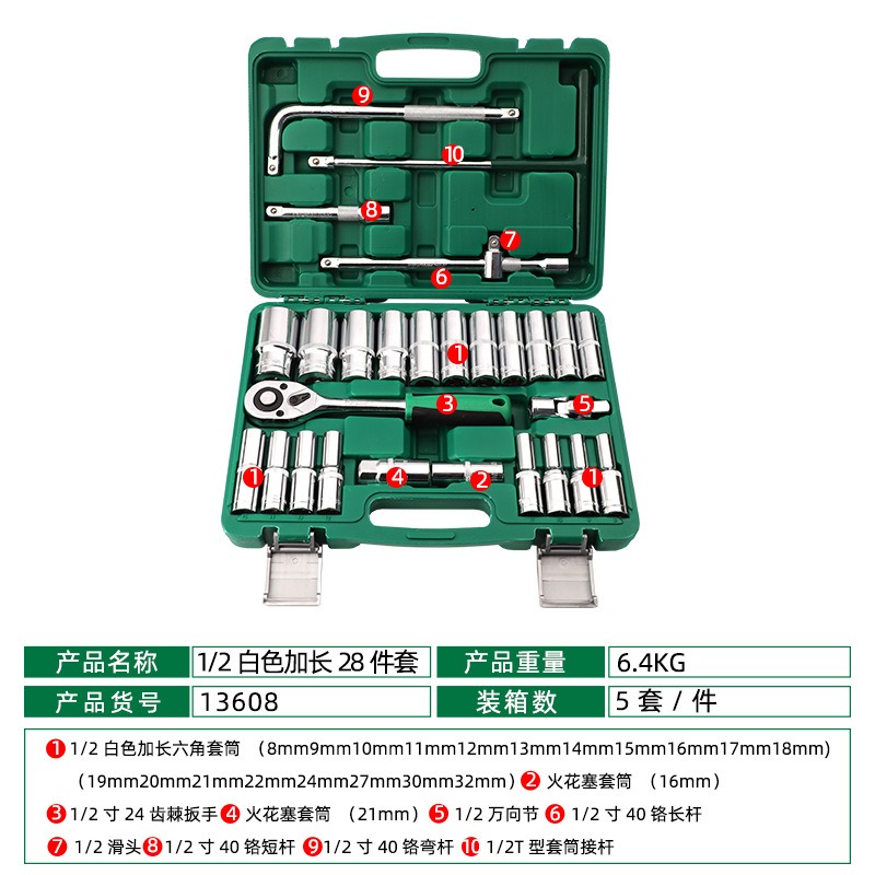 28 Pcs Extended Hex Socket Wre - огляд і ціна Workshop Tools Wholesale
