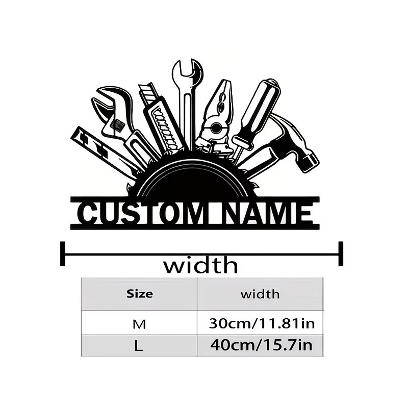 Custom Metal Tool Wall Art - P - огляд і ціна Workshop Tools And Names