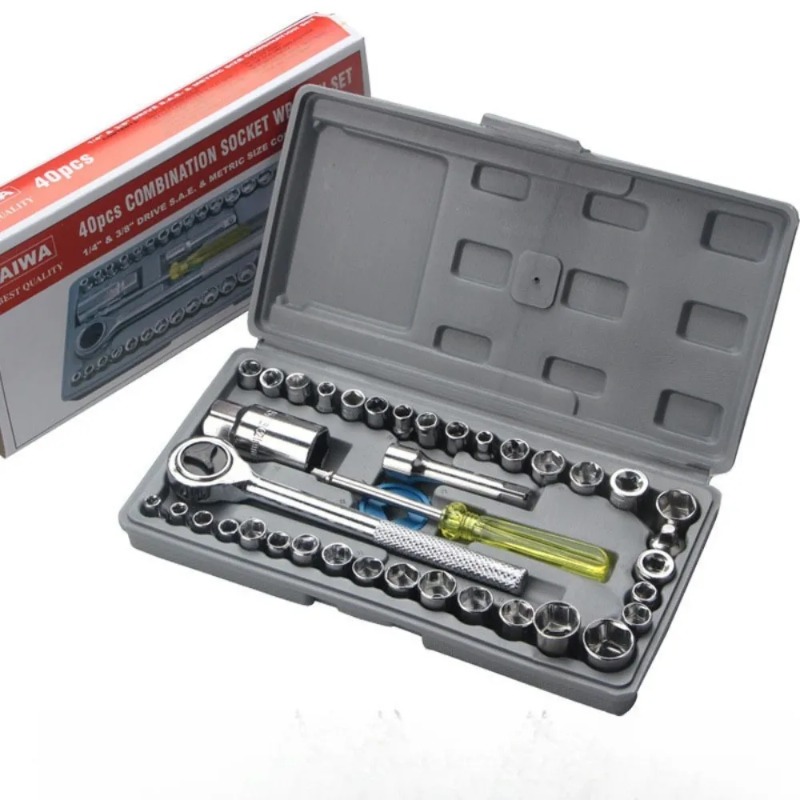 40-Piece Combination Socket Se - огляд і ціна Tools For Motorcycle Workshop